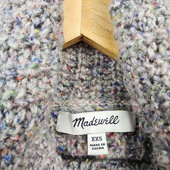 Madewell Colorfleck Ribbed Turtleneck Sweater size XXS - Picture 7 of 8